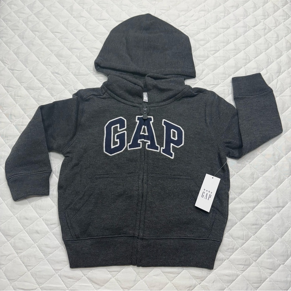 Baby Gap Logo Zip 2T New Hoodie